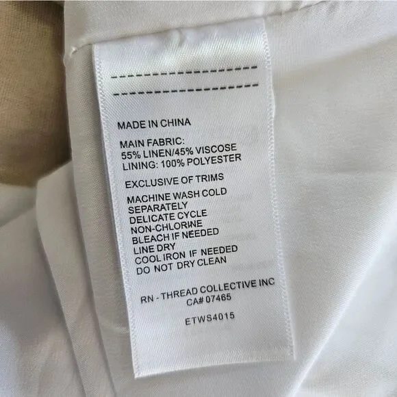 NWT Ellen Tracy Linen Relaxed Fit Oversized Blazer Jacket in Oatmeal Twill L - Picture 12 of 12